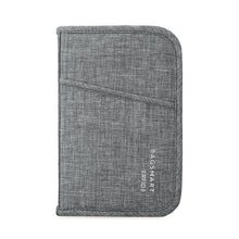 Load image into Gallery viewer, BAGSMART Mutifunction Travel Passport Bag RFID Passport ID Card Holder Bank Card Bag Clutch Holder Zipper Case Purse