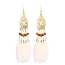 Load image into Gallery viewer, New 1 Pair Elegant Women Crystal Rhinestone Ear Stud Fashion Earrings Chain