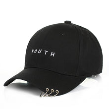 Load image into Gallery viewer, Unisexe Lettre Imprimé Solide Caps Hommes Femmes Anneau Hip Hop Casquette de baseball Coton Snapback Chapeau