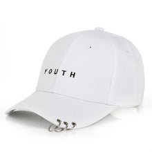 Load image into Gallery viewer, Unisexe Lettre Imprimé Solide Caps Hommes Femmes Anneau Hip Hop Casquette de baseball Coton Snapback Chapeau