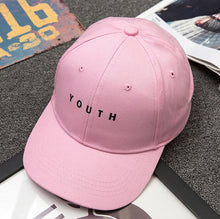 Load image into Gallery viewer, Unisexe Lettre Imprimé Solide Caps Hommes Femmes Anneau Hip Hop Casquette de baseball Coton Snapback Chapeau
