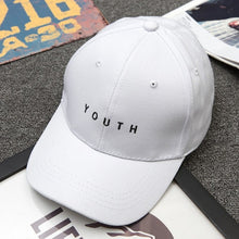 Load image into Gallery viewer, Unisexe Lettre Imprimé Solide Caps Hommes Femmes Anneau Hip Hop Casquette de baseball Coton Snapback Chapeau