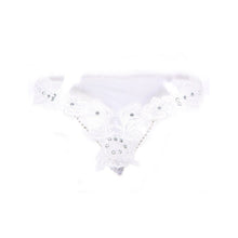 Load image into Gallery viewer, Large size sexy lingerie underwear low-waist T trousers embroidery lace thongs
