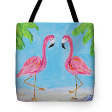 Load image into Gallery viewer, Fancy Flamingos IIi Tote Bag