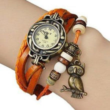 Load image into Gallery viewer, Owl Vintage Wrap Watch