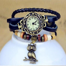 Load image into Gallery viewer, Owl Vintage Wrap Watch