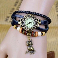 Load image into Gallery viewer, Owl Vintage Wrap Watch