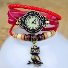 Load image into Gallery viewer, Owl Vintage Wrap Watch