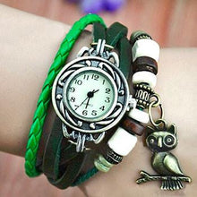 Load image into Gallery viewer, Owl Vintage Wrap Watch