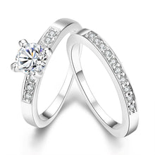 Load image into Gallery viewer, Swarovski Crystal 2 Piece Band and Ring Set in 18K Gold Plated