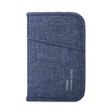 Load image into Gallery viewer, BAGSMART Mutifunction Travel Passport Bag RFID Passport ID Card Holder Bank Card Bag Clutch Holder Zipper Case Purse