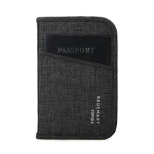 Load image into Gallery viewer, BAGSMART Mutifunction Travel Passport Bag RFID Passport ID Card Holder Bank Card Bag Clutch Holder Zipper Case Purse